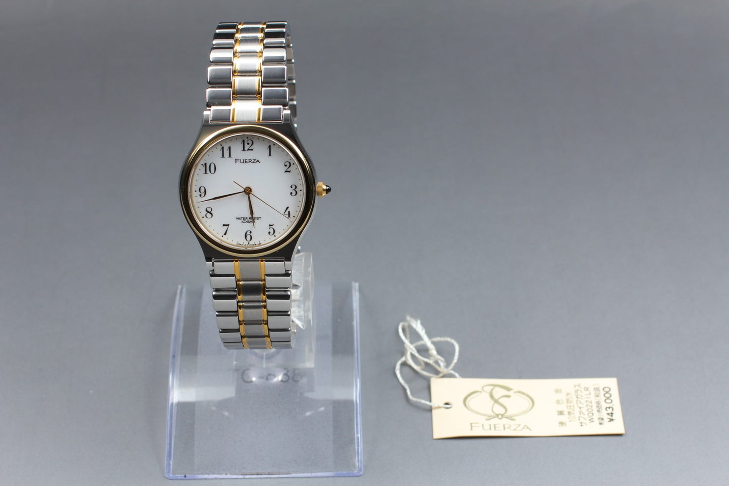 MINT w/ Tag Orient Fuerza C752G1-60 White Arabic Quartz 33mm Men's Watch JAPAN