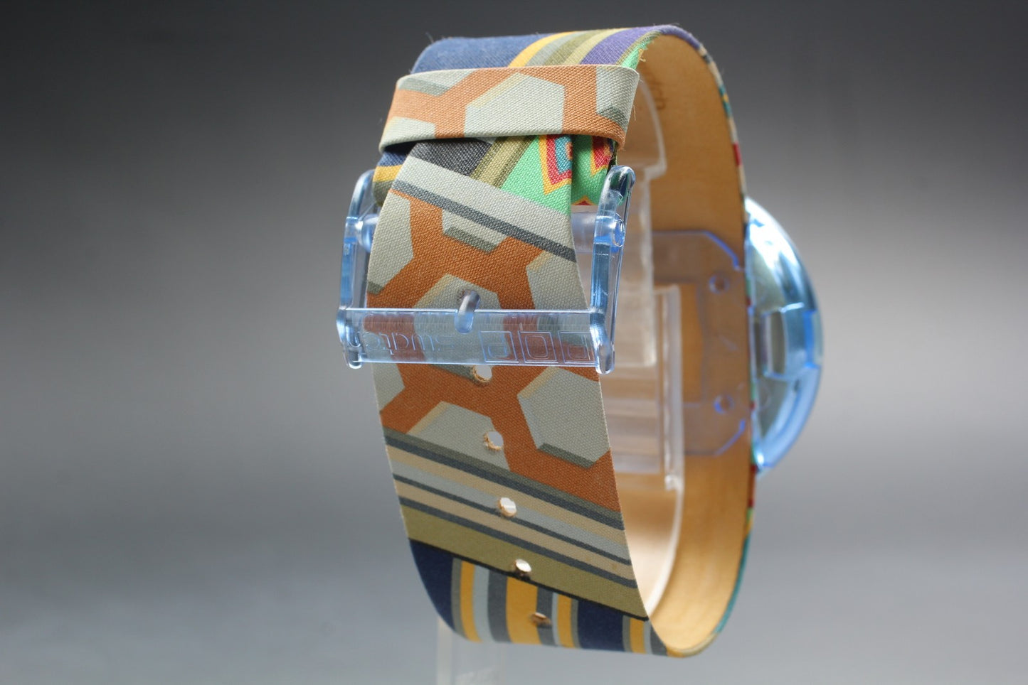 Near MINT w/ Rare Box Pop Swatch Matin A Tanger PWK177 Quartz 47mm Men's Watch