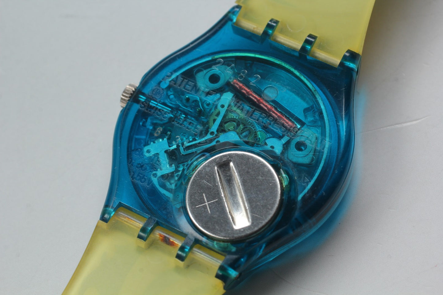 Exc+5 Swatch 1992 PERROQUET GN119 Fish & Palm Trees Quartz 34mm Men's Watch