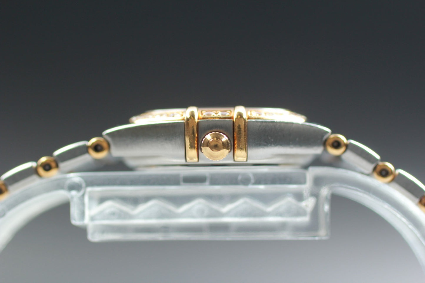 OMEGA Constellation Mini 1267.70 Diamond MOP Half Bar Quartz 22mm Ladies Watch