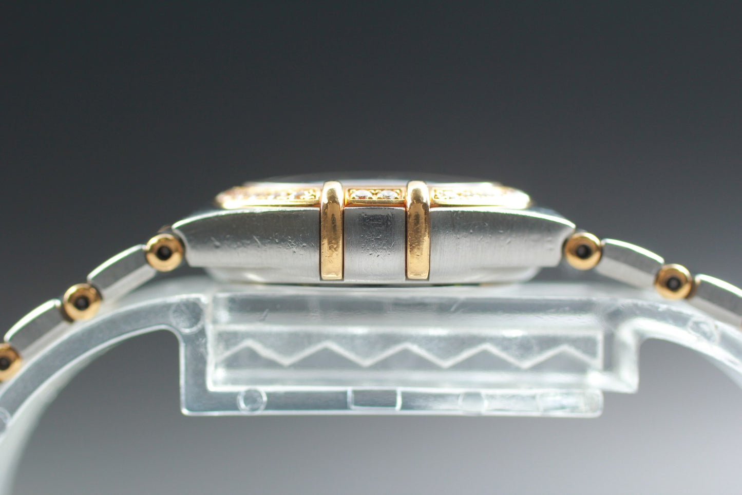 OMEGA Constellation Mini 1267.70 Diamond MOP Half Bar Quartz 22mm Ladies Watch