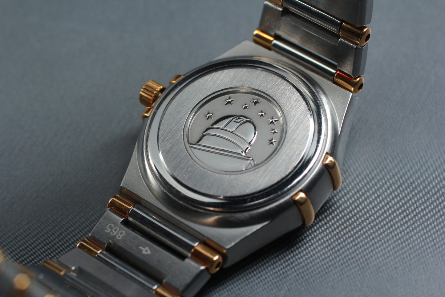 OMEGA Constellation Mini 1267.70 Diamond MOP Half Bar Quartz 22mm Ladies Watch