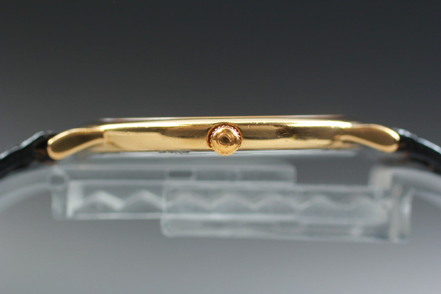 1989 [Near MINT] OMEGA De Ville 195.0075.2 Cal.1378 Gold Quartz 32mm Men's Watch