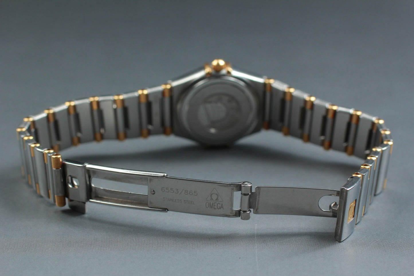 OMEGA Constellation Mini 1267.70 Diamond MOP Half Bar Quartz 22mm Ladies Watch