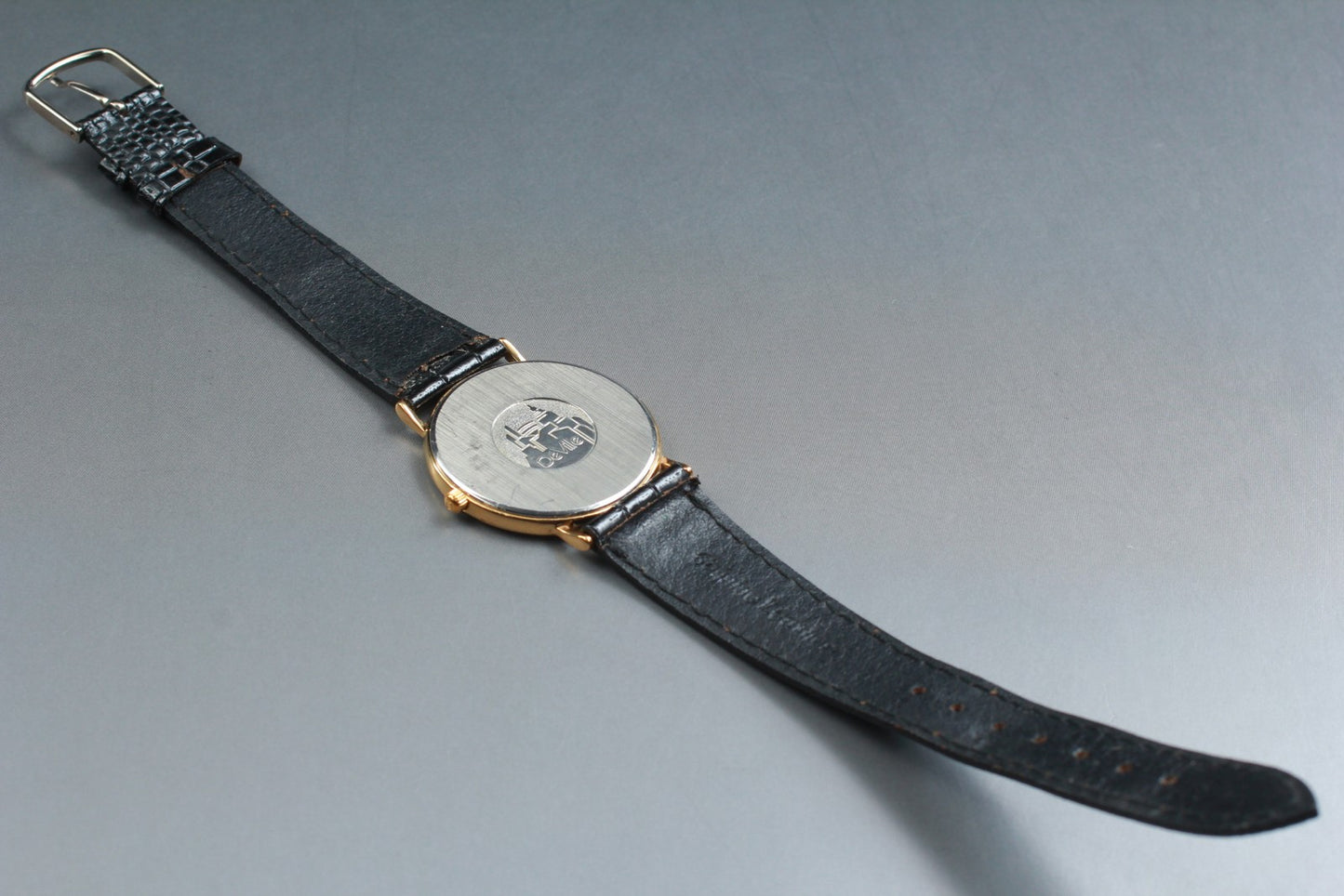 1989 [Near MINT] OMEGA De Ville 195.0075.2 Cal.1378 Gold Quartz 32mm Men's Watch