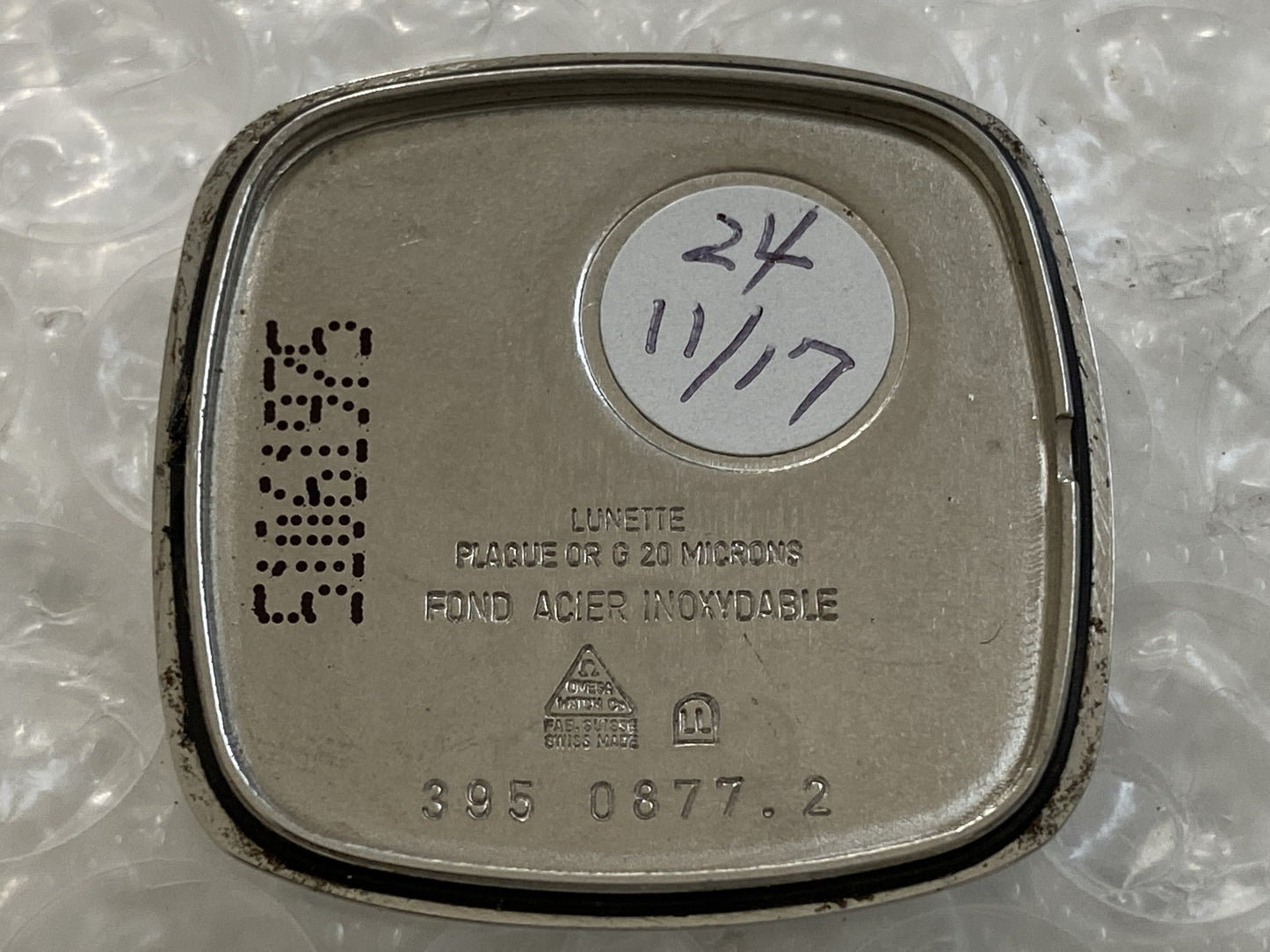 1989 Near MINT OMEGA De Ville 395.0877.2 Cal.1378 Square Quartz 30mm Men's Watch