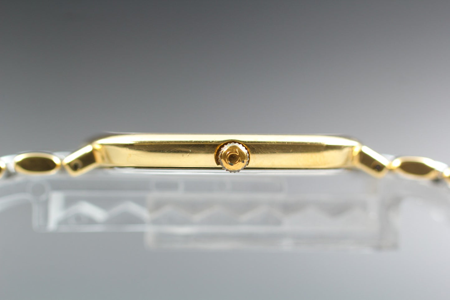 1989 Near MINT OMEGA De Ville 395.0877.2 Cal.1378 Square Quartz 30mm Men's Watch