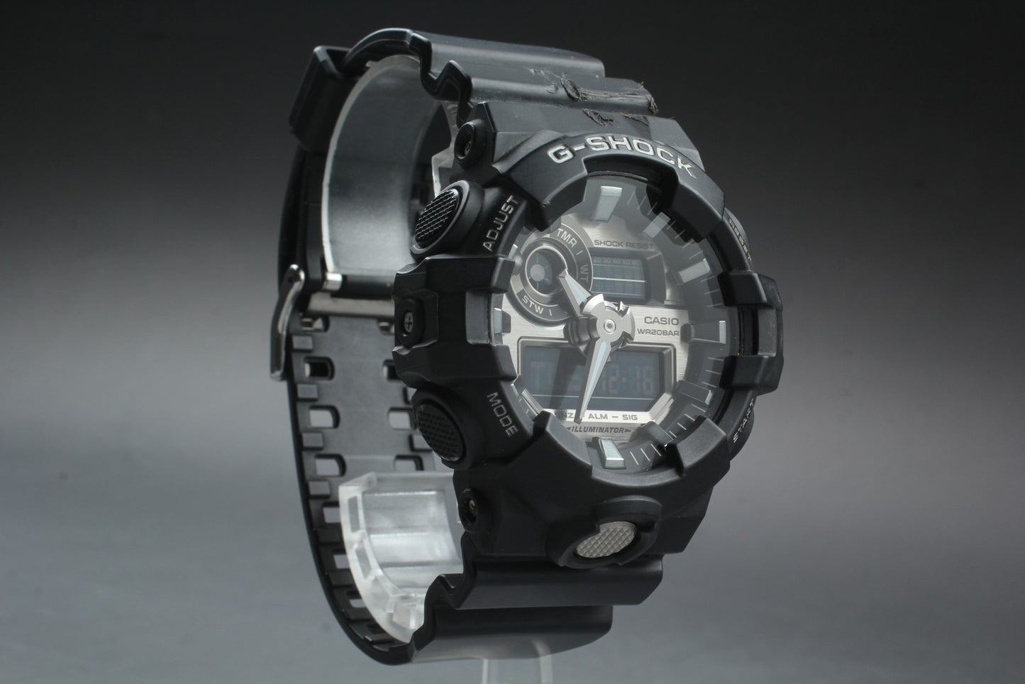 Exc+5 Casio G-shock GA-710 5522 Black Ana Digi Quartz Digital Men's Watch JAPAN