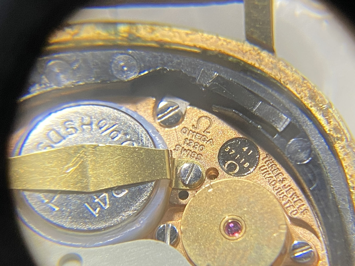 Vintage 1978 Near MINT OMEGA De Ville 191.0046 Cal.1330 Gold Quartz Men's Watch