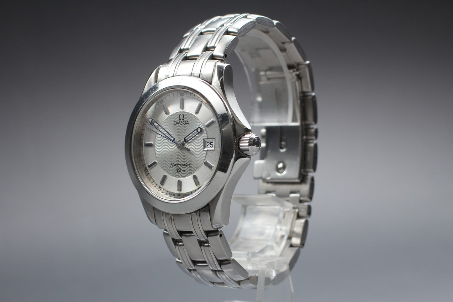 Near MINT OMEGA Seamaster 120m 196.1501 Cal.1438 Silver Quartz 36mm Men's Watch