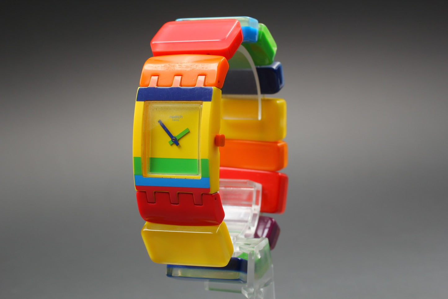 Exc+5 Swatch Colorido SUBJ101 Colorfull Band Quartz Unisex 24mm Watch From JAPAN