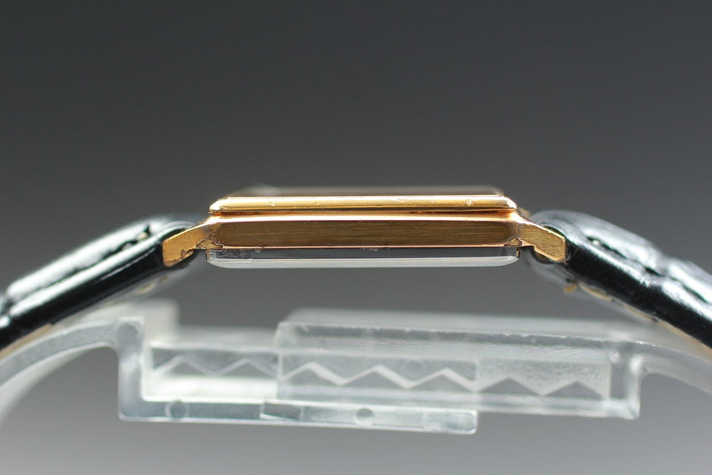 Near MINT OMEGA De Ville 591.0087 Cal.1365 Gold Push Crown Quartz Men's Watch