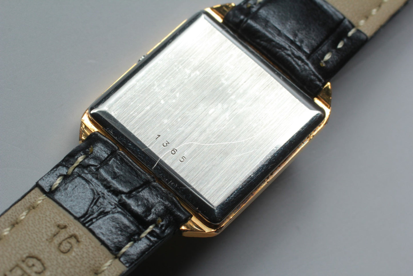 Near MINT OMEGA De Ville 591.0087 Cal.1365 Gold Push Crown Quartz Men's Watch