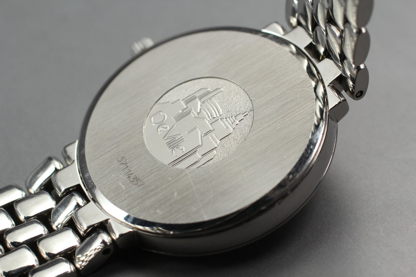 Near MINT OMEGA De Ville Prestige 396.2532 Cal.1532 Date Quartz 33mm Men's Watch