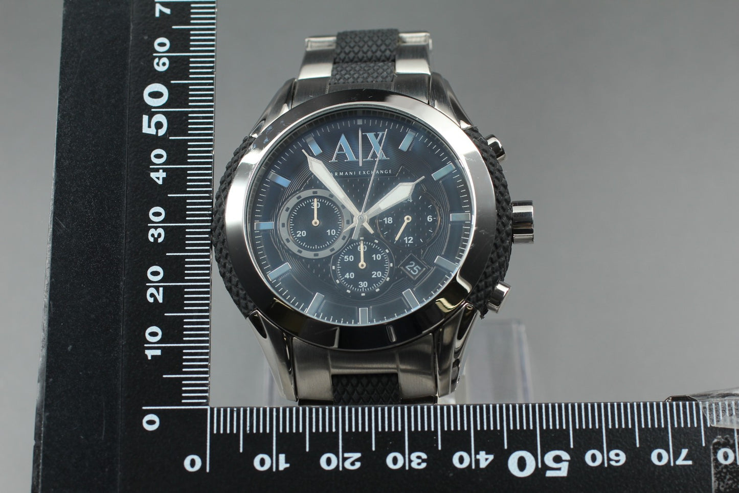 Near MINT Armani Exchange AX1214 Chronograph Two-tone 47mm Men's Watch  JAPAN