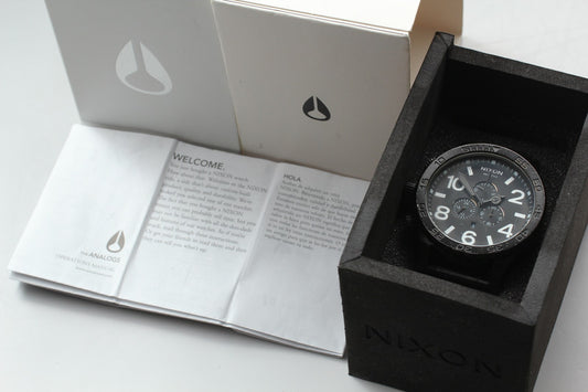 Exc+5 Full Set / Nixon Simplify 51-30 Chronograph 200m Quartz 51mm Men's Watch