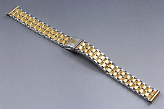 Near MINT OMEGA Stainless Steel Bracelet 13mm Two-tone Gold Silver Ladies Watch