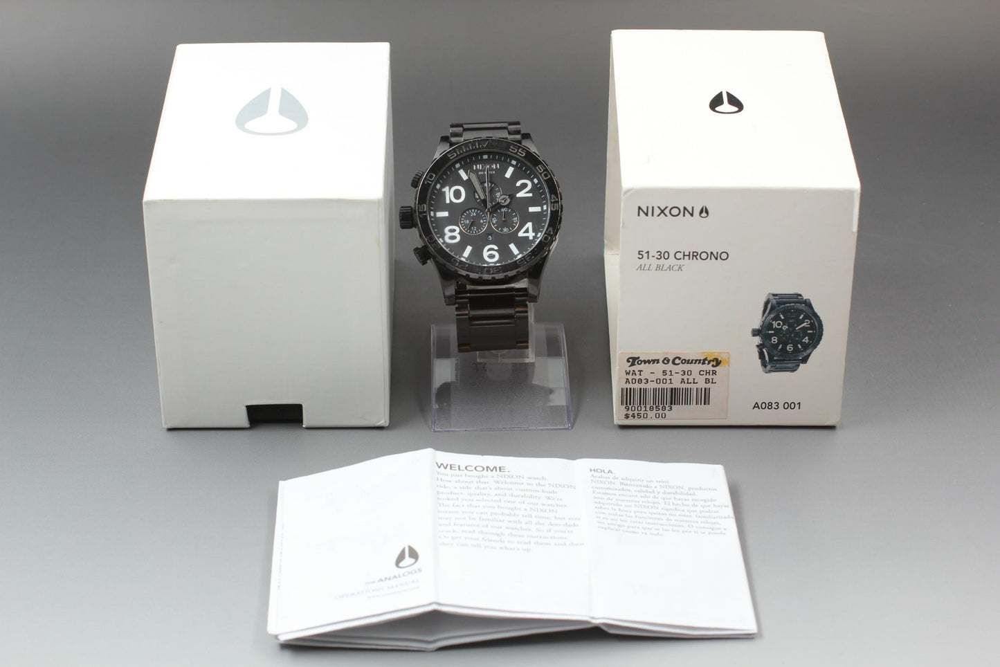 Exc+5 Full Set / Nixon Simplify 51-30 Chronograph 200m Quartz 51mm Men's Watch