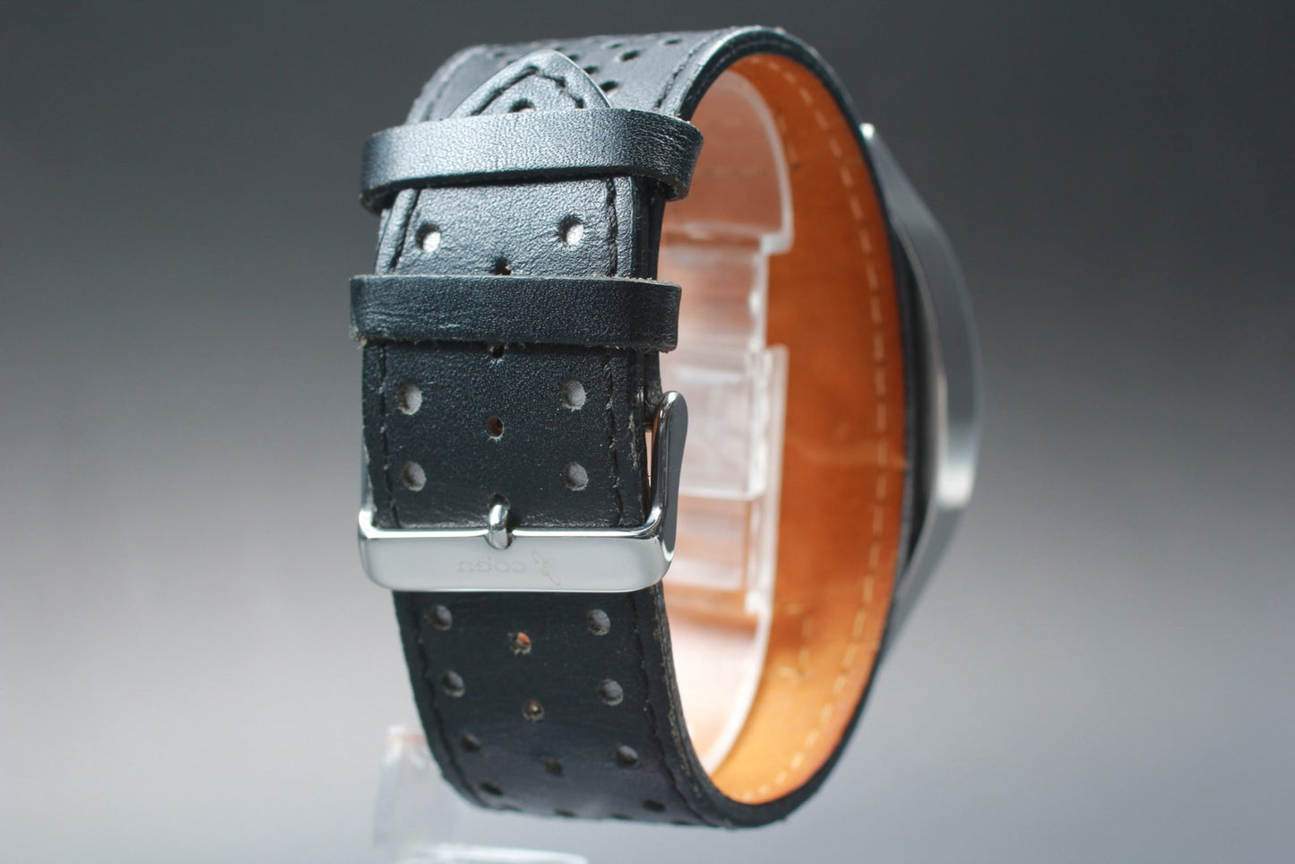 Near MINT Cogu Italy Sakura Open Heart Square Automatic 46mm Men's Watch Japan