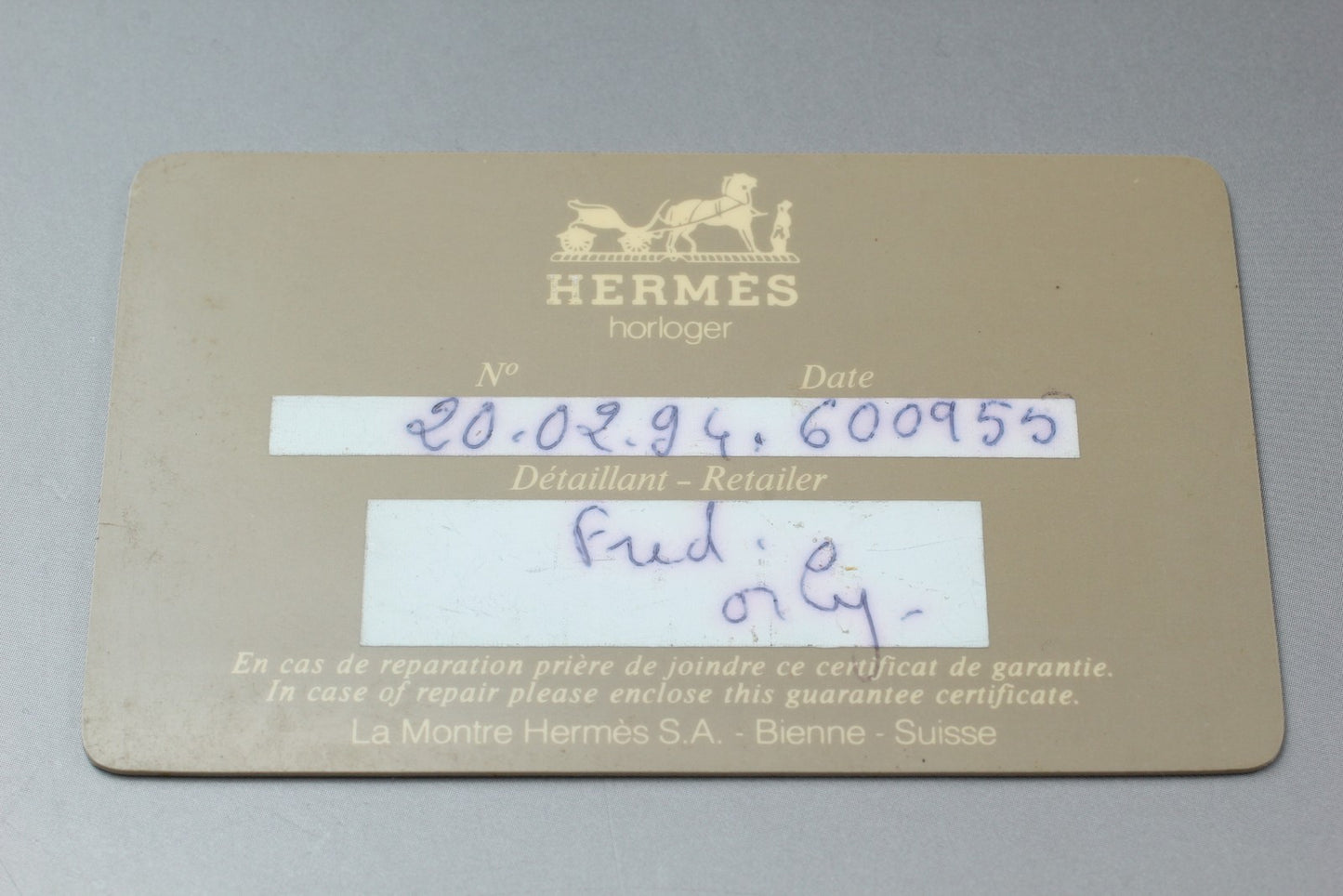 Exc+5 w/ Paper HERMES Kelly Ladies Watch Quartz Gold Padlock Black Dial Swiss