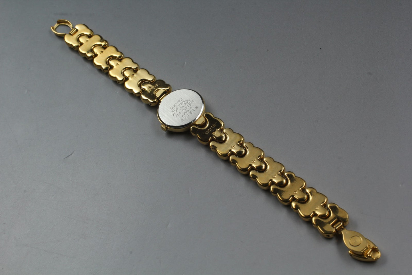 Vintage 1992 [Near MINT] Seiko 4N00-0950 Gold Bracelet Quartz 19mm Ladies Watch