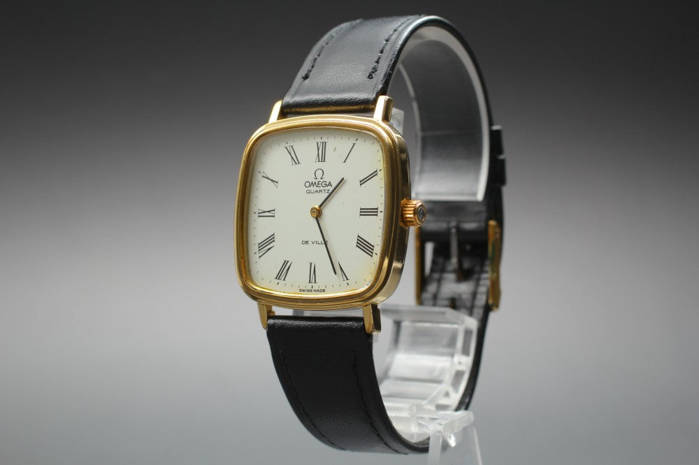 Near MINT OMEGA De Ville 191.0045 Cal.1330 White Quartz 31mm Men's Watch