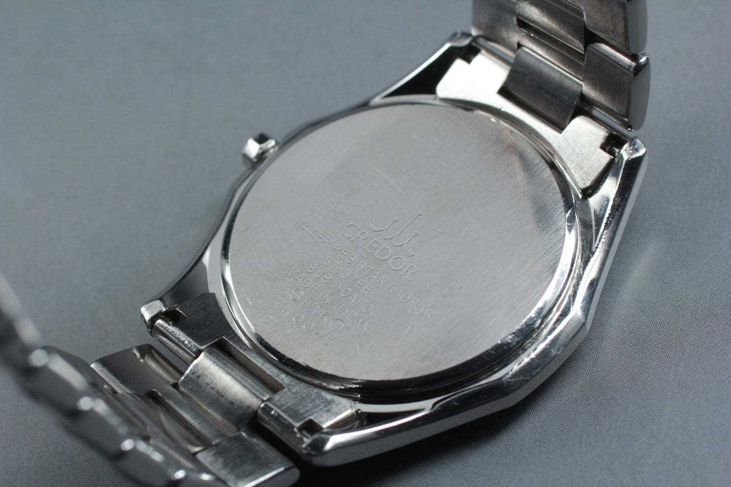 N MINT Box Paper / Seiko Credor Signo 8J81-0AF0 High Accuracy Quartz Men's Watch