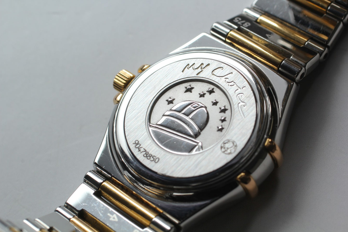 N MINT OMEGA Constellation Mini Iris 895.1243 Cal.1456 Diamond Qz Ladies Watch