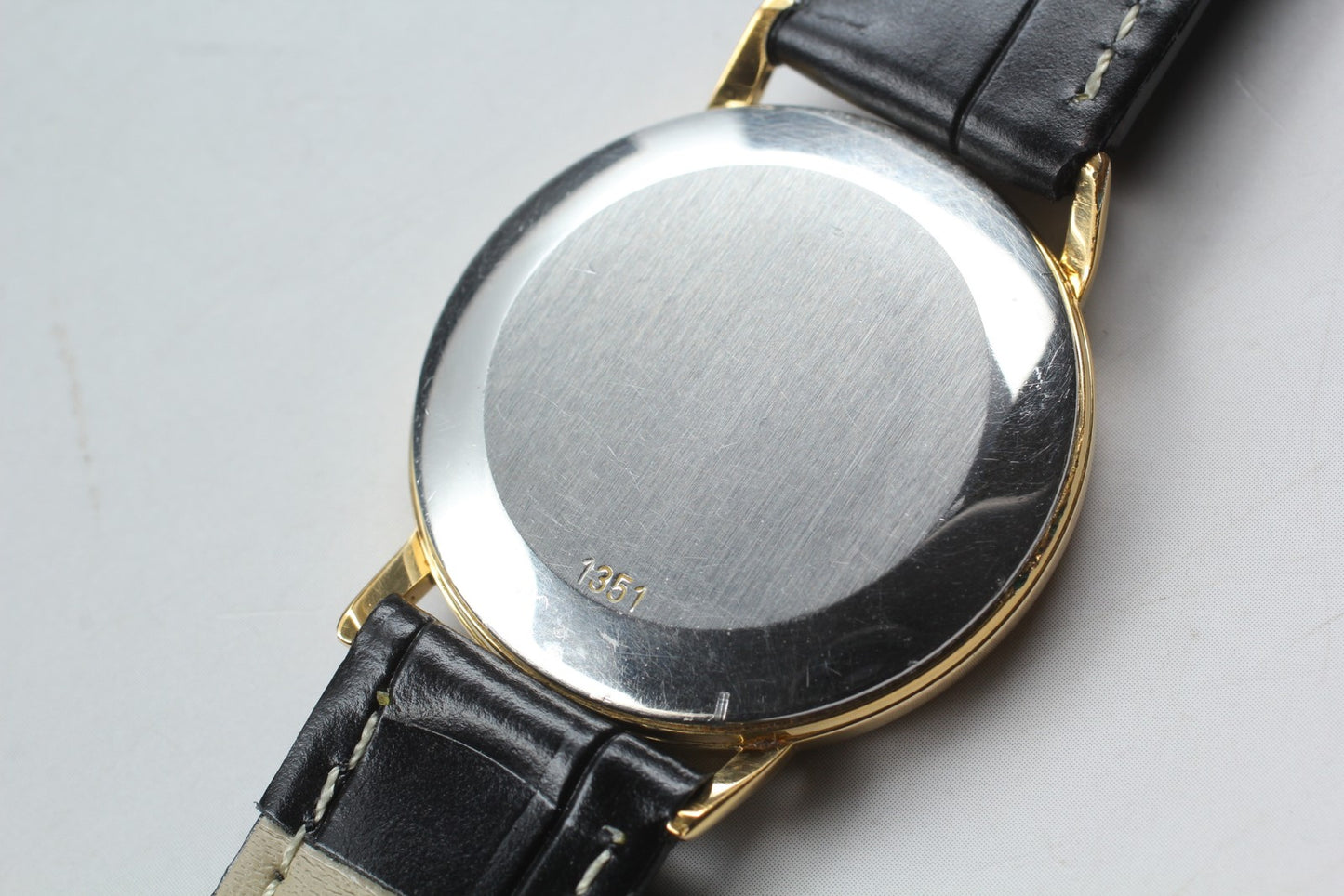 Vintage [Exc+5] OMEGA De Ville 1351 Gold Quartz Push Crown 33mm Men's Watch