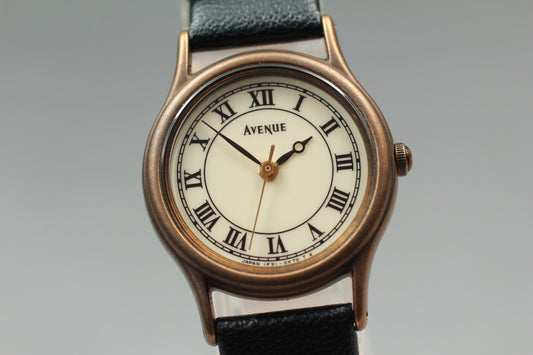 1992 [N MINT] Seiko Avenue 1F21-0G50 Gold Roman Quartz Quartz 22mm Ladies Watch