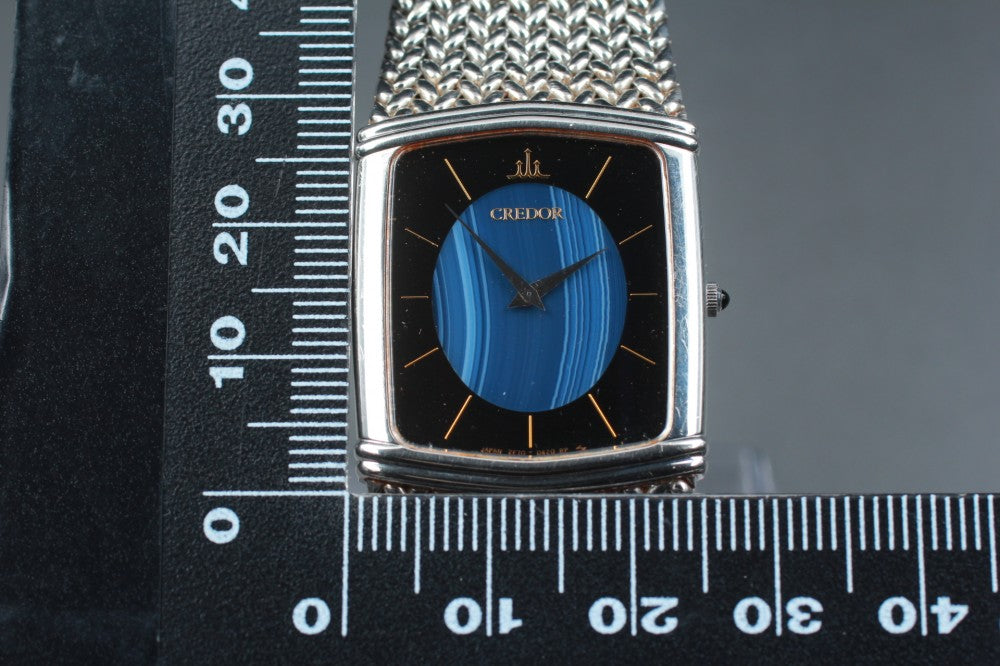 SEIKO Credor 2F70-5380 Blue Quartz 25.5mm Unisex Watch