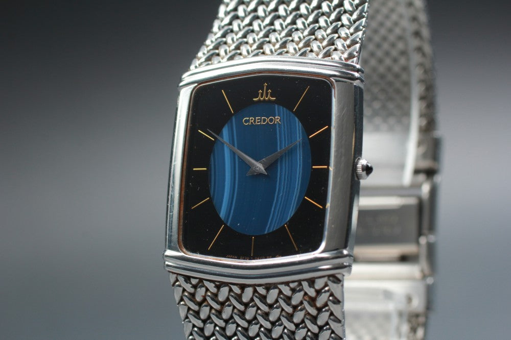 SEIKO Credor 2F70-5380 Blue Quartz 25.5mm Unisex Watch