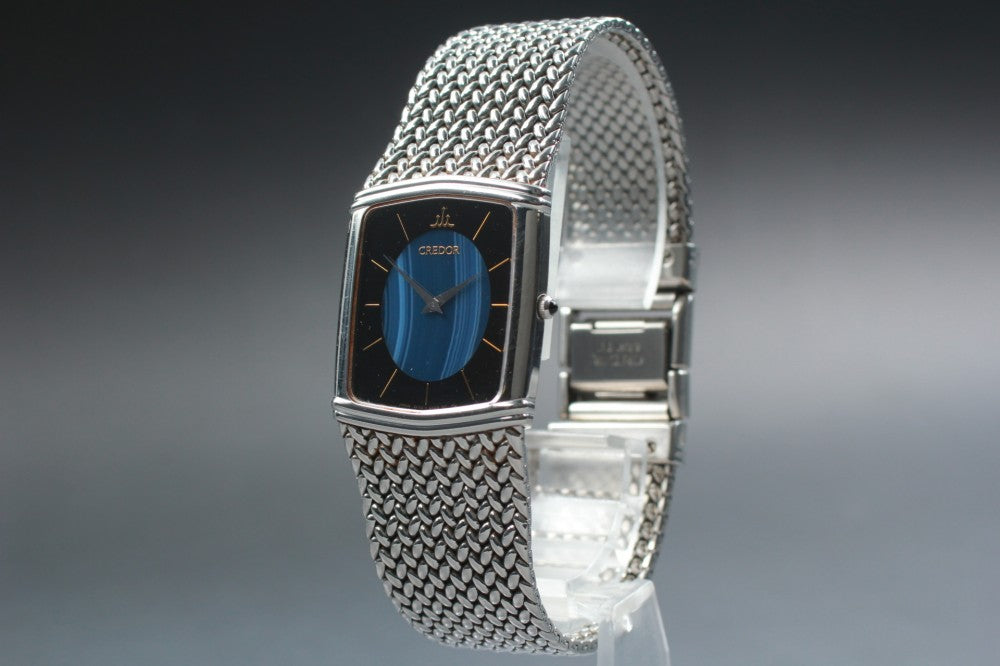 SEIKO Credor 2F70-5380 Blue Quartz 25.5mm Unisex Watch