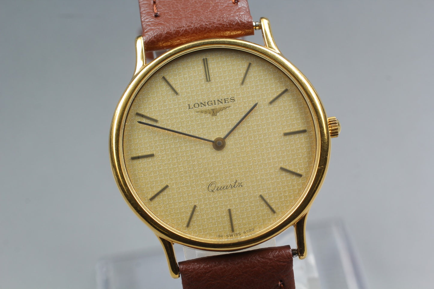 Vintage [Near MINT] Longines L150.2 150.6730 Gold Quartz 32mm Men's Watch JAPAN