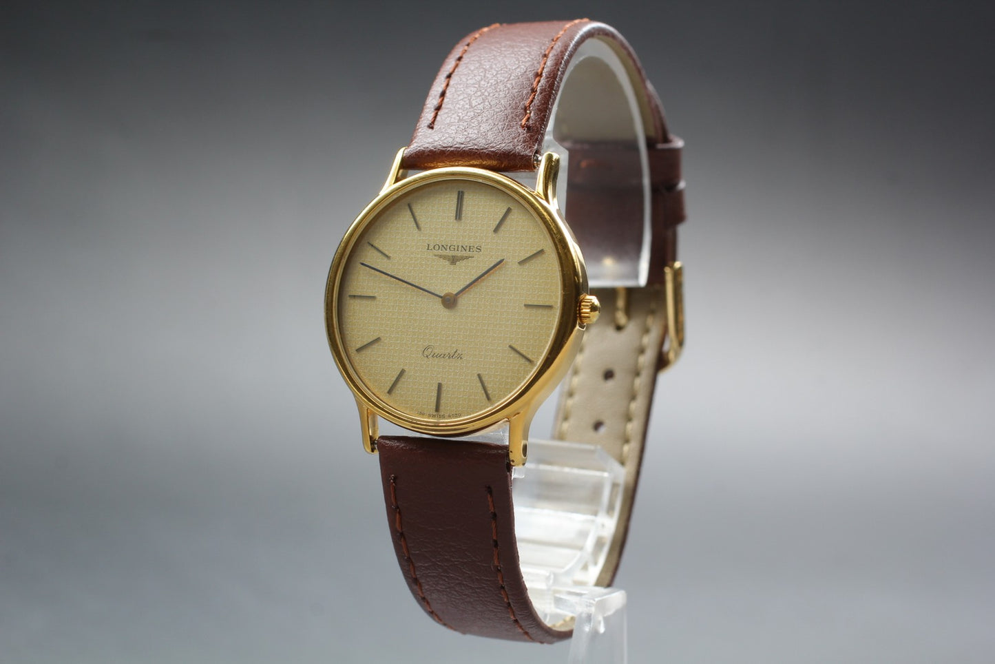 Vintage [Near MINT] Longines L150.2 150.6730 Gold Quartz 32mm Men's Watch JAPAN