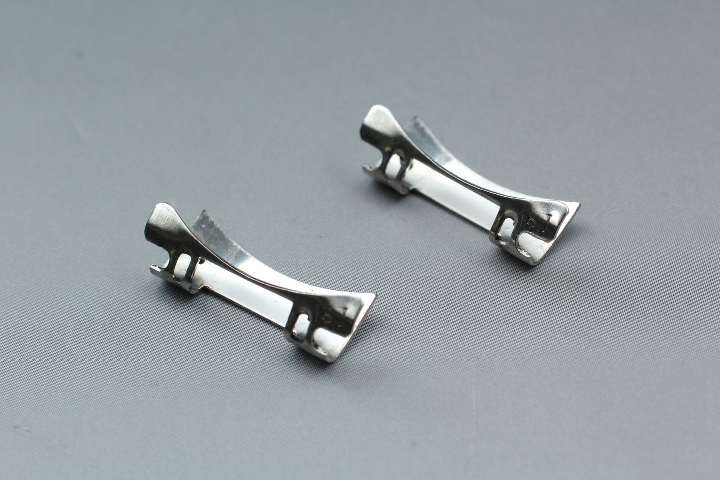 N MINT w/ End Link 167 OMEGA 1171 Silver Stainless Steel Men's Watch Bracelet