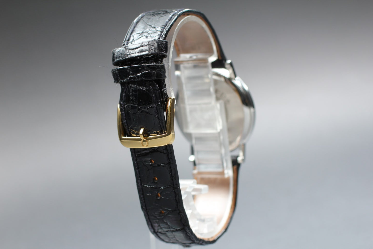 Near MINT w/ Papers OMEGA De Ville 196.2432 Cal.1432 Gold Quartz Men's Watch