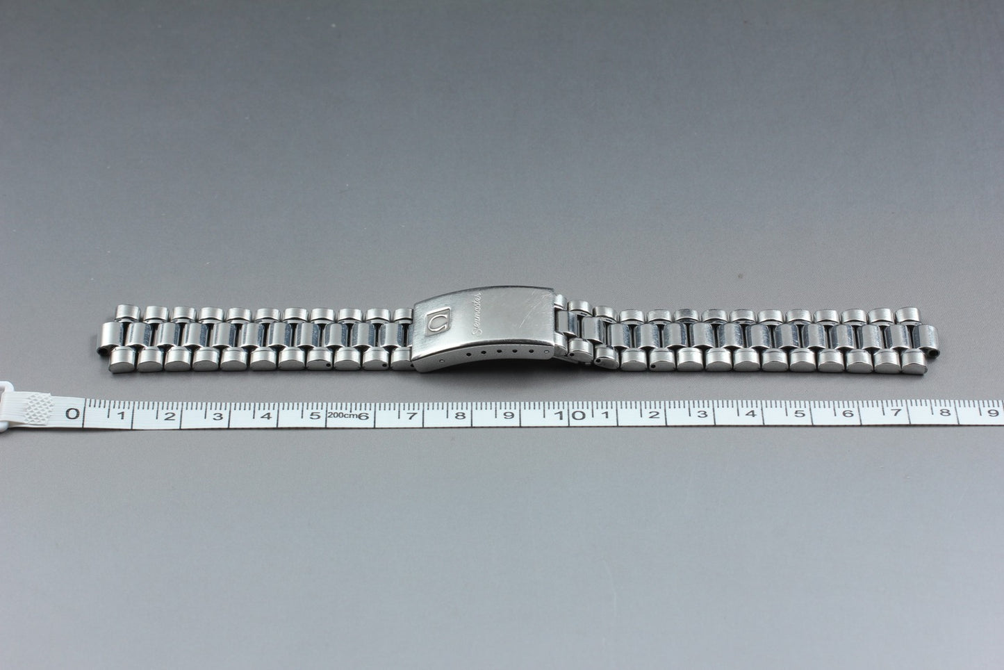 Near MINT OMEGA 18mm Stainless Steel Bracelet 1569 w/ End Link 814 for Seamaster