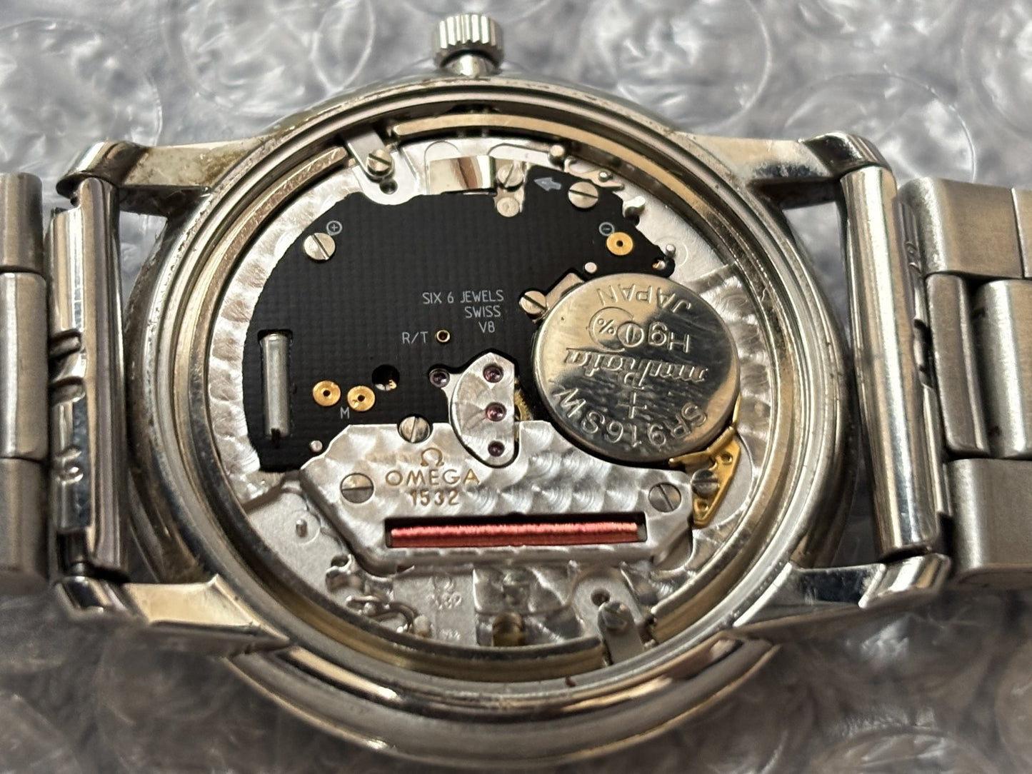 N MINT OMEGA De Ville Prestige 196.1150 Cal.1532 Silver Quartz 34mm Men's Watch