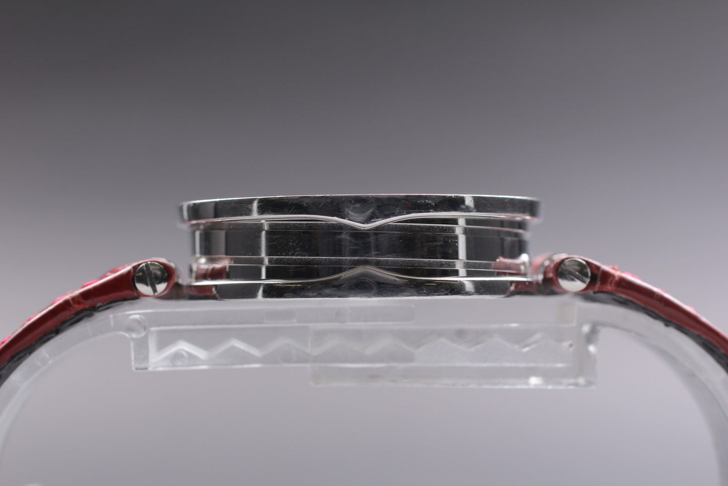 Exc+5 BVLGARI B.zero1 BZP35S Double Heart 18K Gold Bezel 35mm Qz Ladies Watch