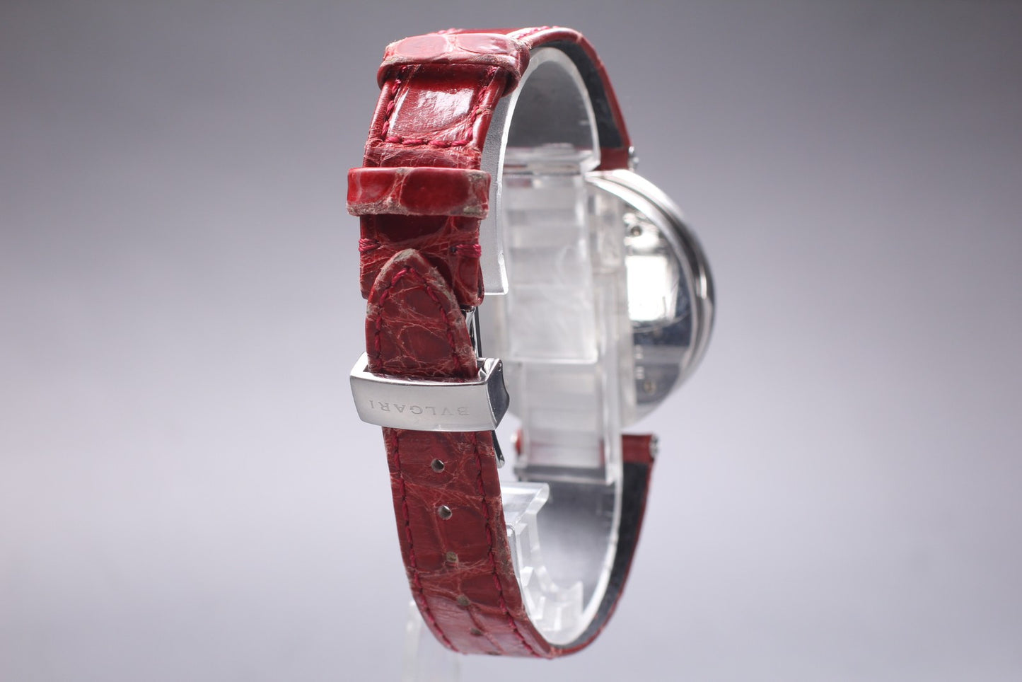 Exc+5 BVLGARI B.zero1 BZP35S Double Heart 18K Gold Bezel 35mm Qz Ladies Watch