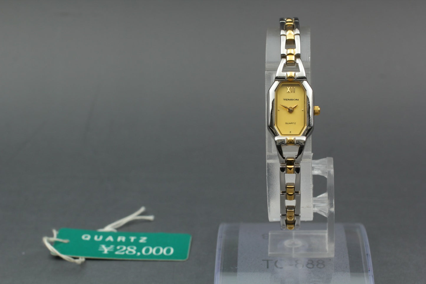 Nos [MINT Tag] Tenson TN‑13L Gold Bracelet Two-tone Quartz Ladies Watch JAPAN