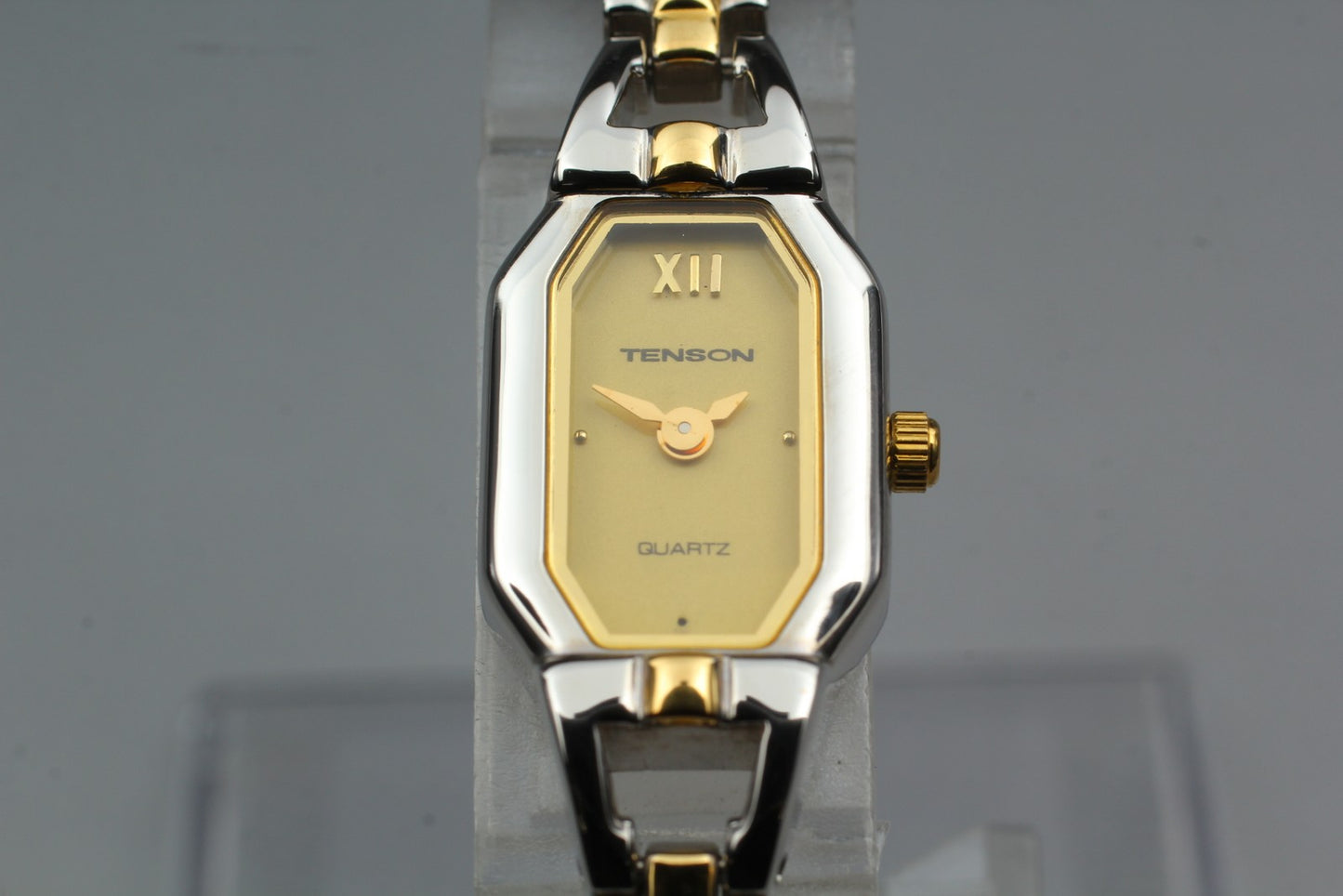 Nos [MINT Tag] Tenson TN‑13L Gold Bracelet Two-tone Quartz Ladies Watch JAPAN