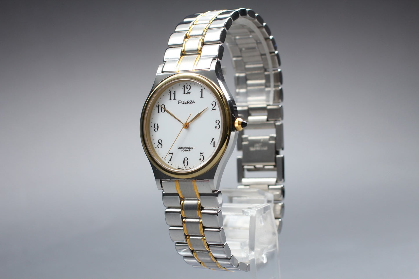 MINT w/ Tag Orient Fuerza C752G1-60 White Arabic Quartz 33mm Men's Watch JAPAN