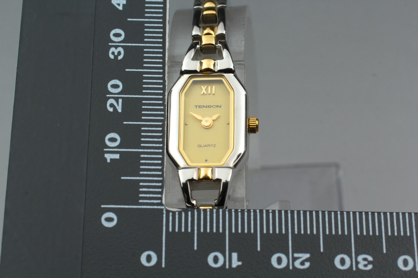 Nos [MINT Tag] Tenson TN‑13L Gold Bracelet Two-tone Quartz Ladies Watch JAPAN