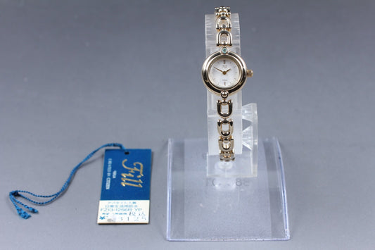 N MINT Tag Citizen Fill 5E21-L06686 1P Stone Gold Bracelet Quartz Ladies Watch