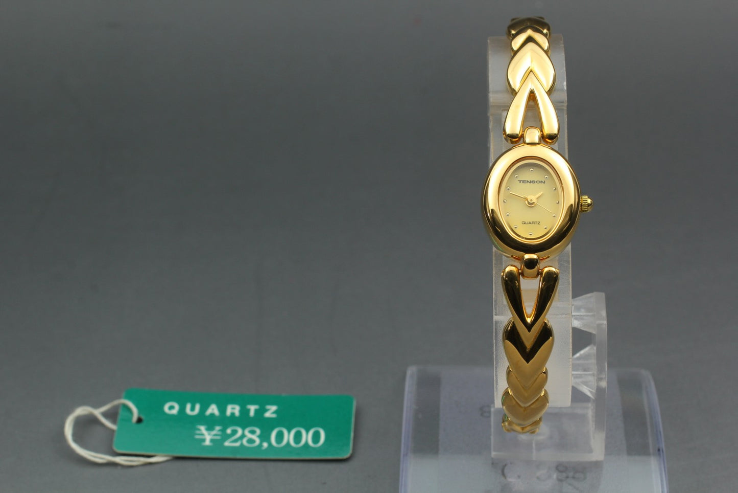 Nos [MINT Tag] Tenson TN‑15L Gold Bracelet Quartz Ladies Watch JAPAN New Battery