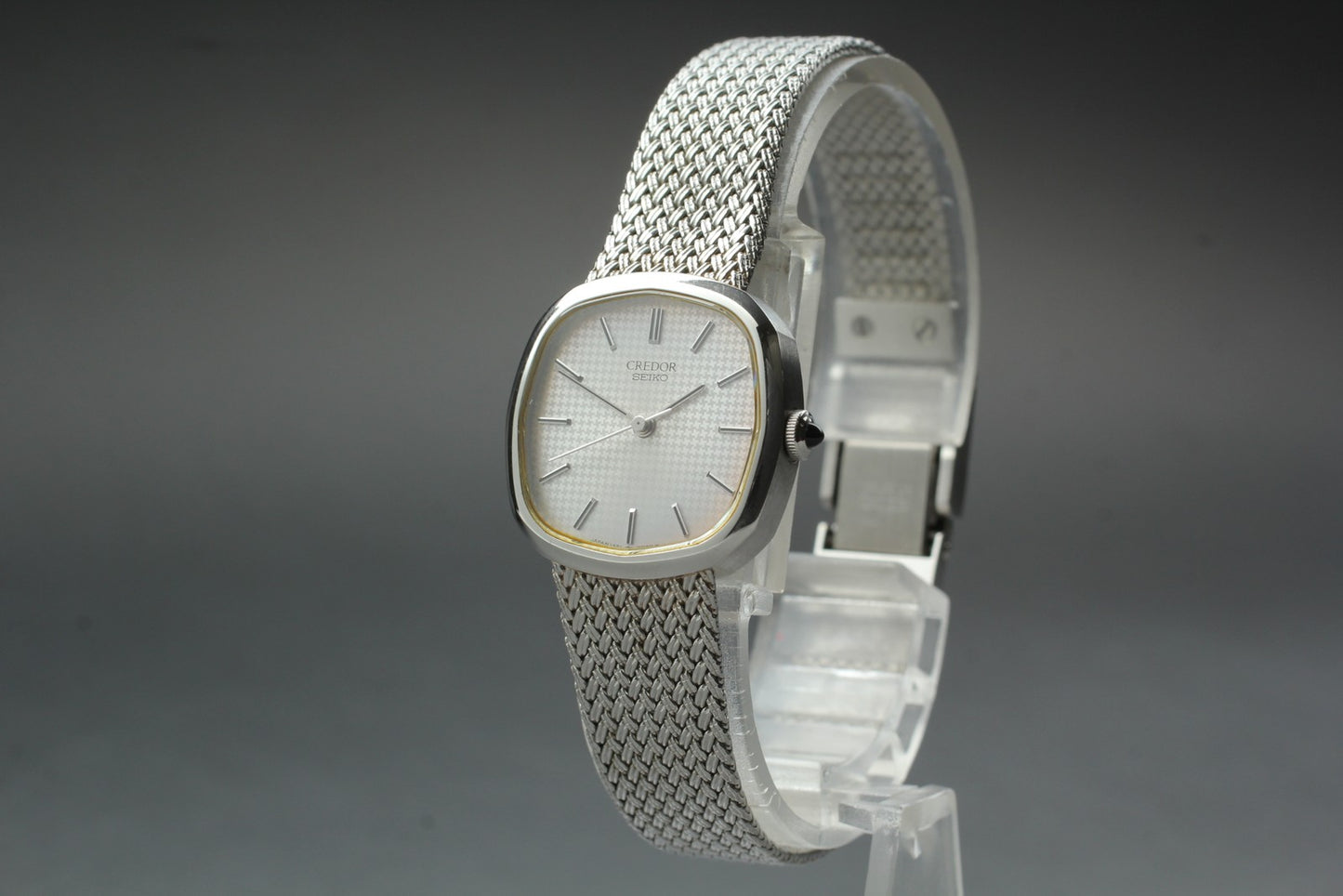 Vintage 1992 Near MINT Seiko Credor 1421-5020 Silver Quartz 22mm Ladies Watch
