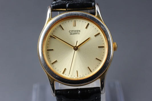 Vintage 1990 [Near MINT] Citizen 6031-G14423 Quartz 31mm Men's Watch From JAPAN