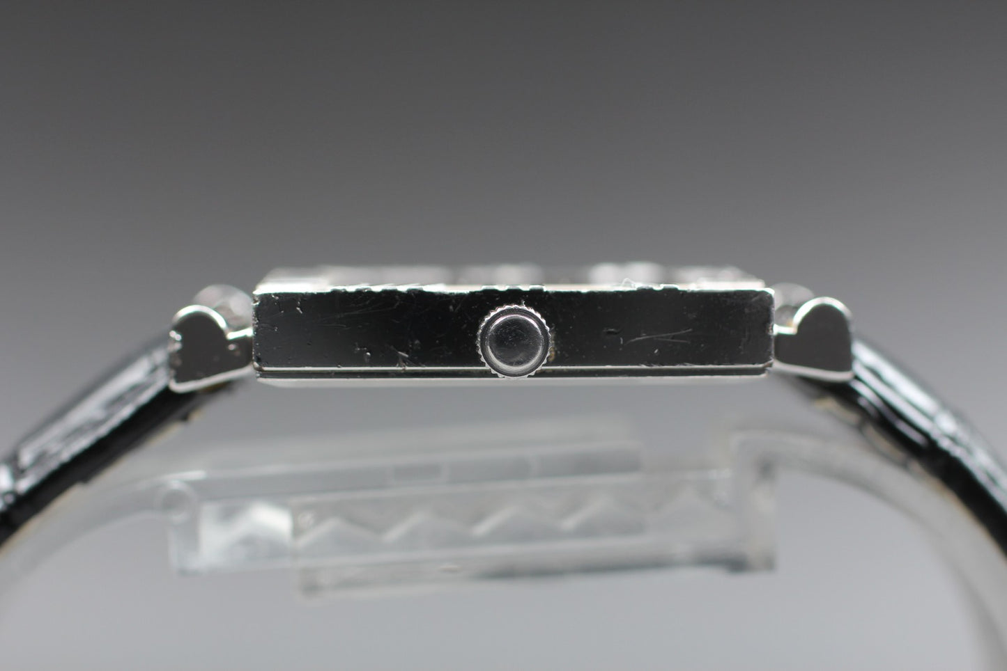 Exc+5 Tiffany & Co. Atlas M3640 Square Sterling Silver Quartz 27mm Men's Watch